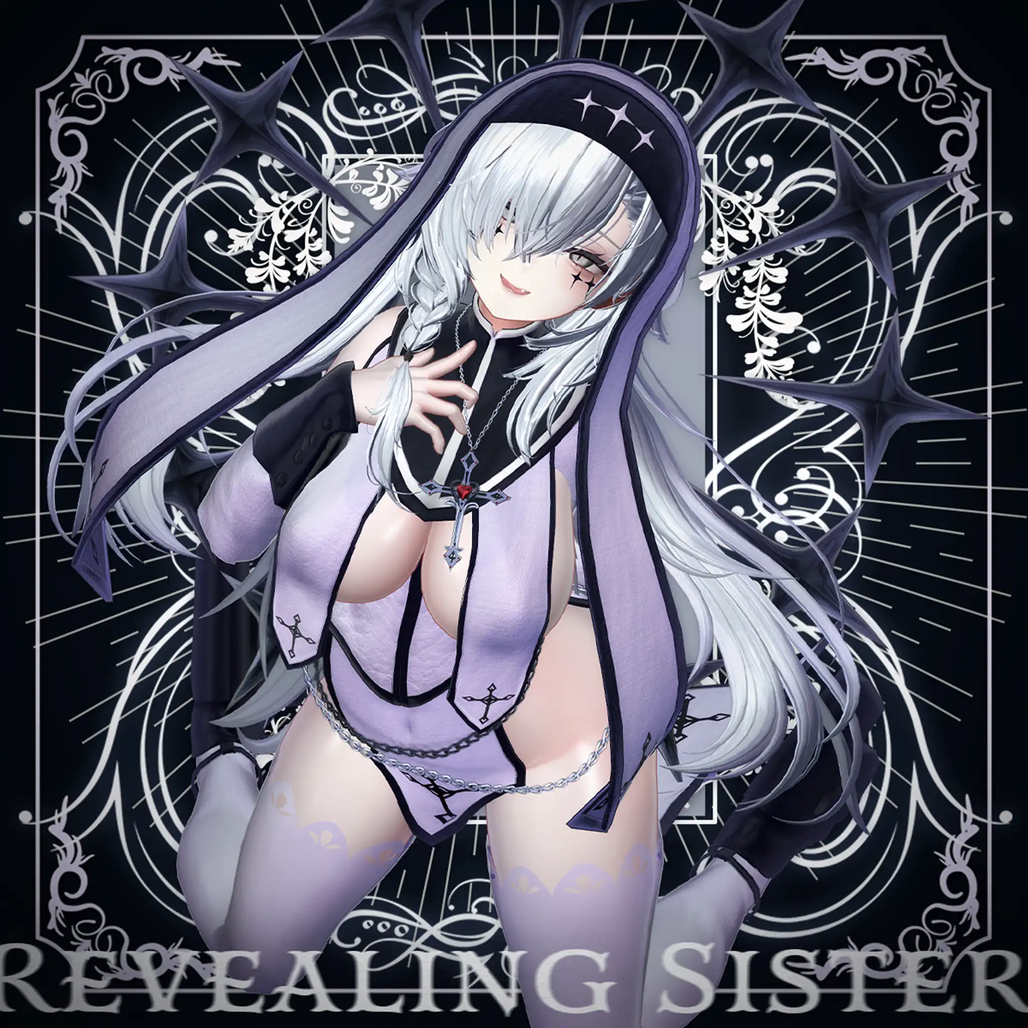 26アバター対応シスター風衣装 - Revealing Sister