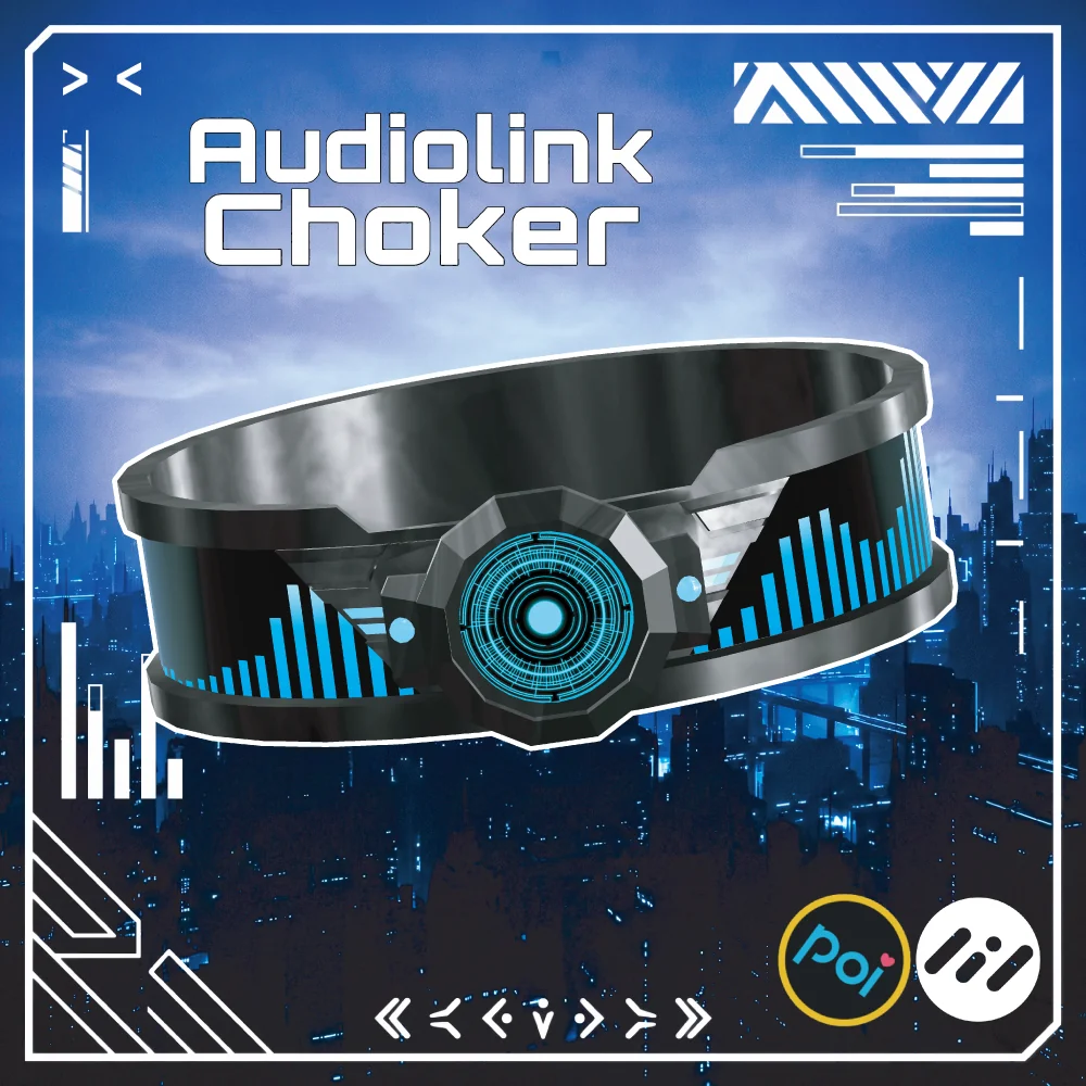 Audiolink Choker【VRC】 | Fourier Accessory