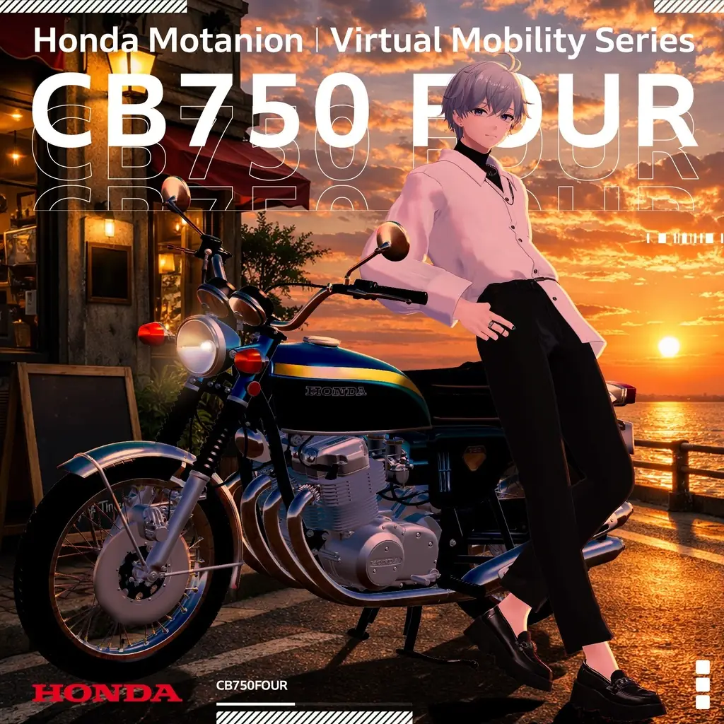 期間限定販売【VRChat向け/対応アバター多数】CB750Four（アバターギミック版）| Honda Motanion公式アバター販売