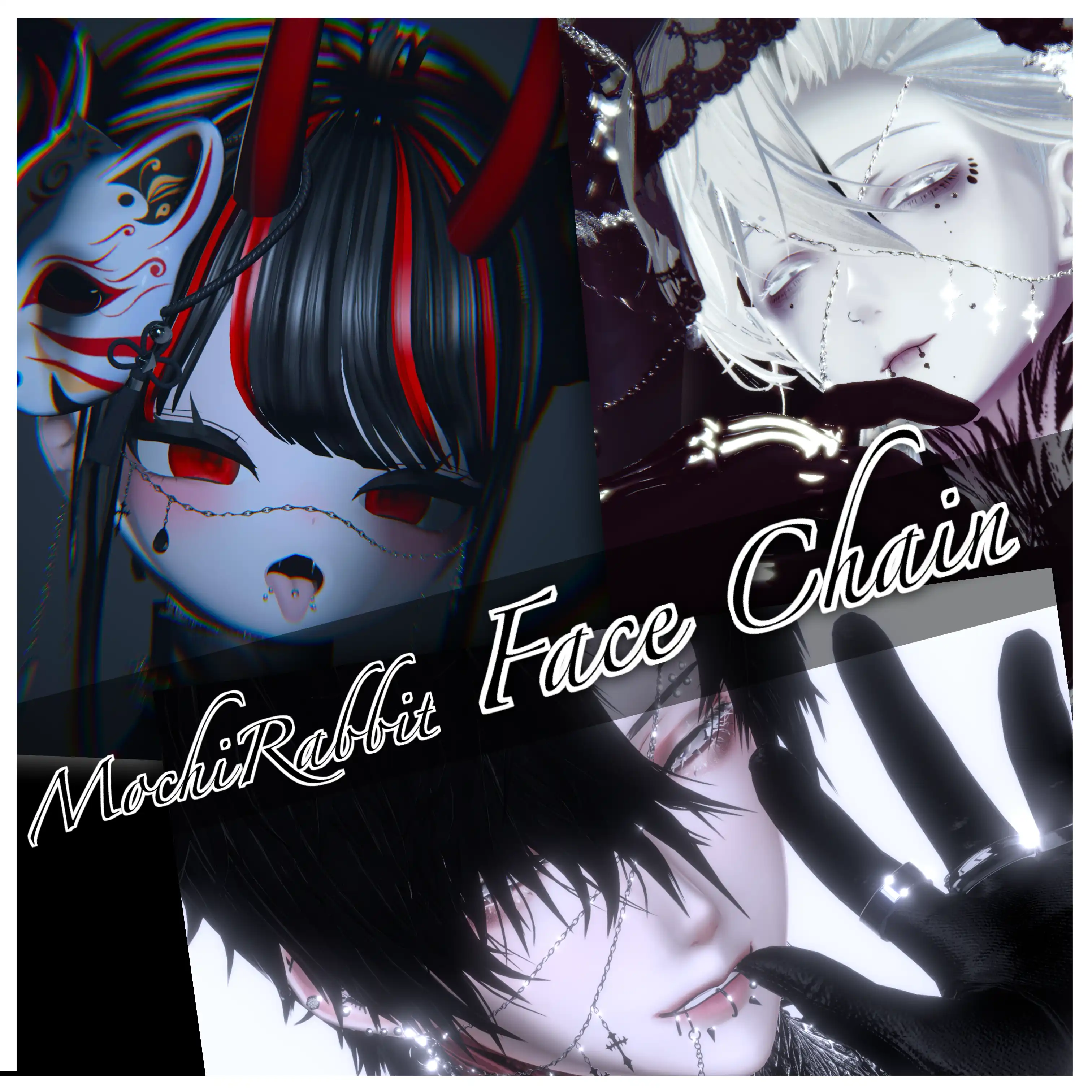 【Full Pack】Face Chain【4アバター対応】| MochiRabbit