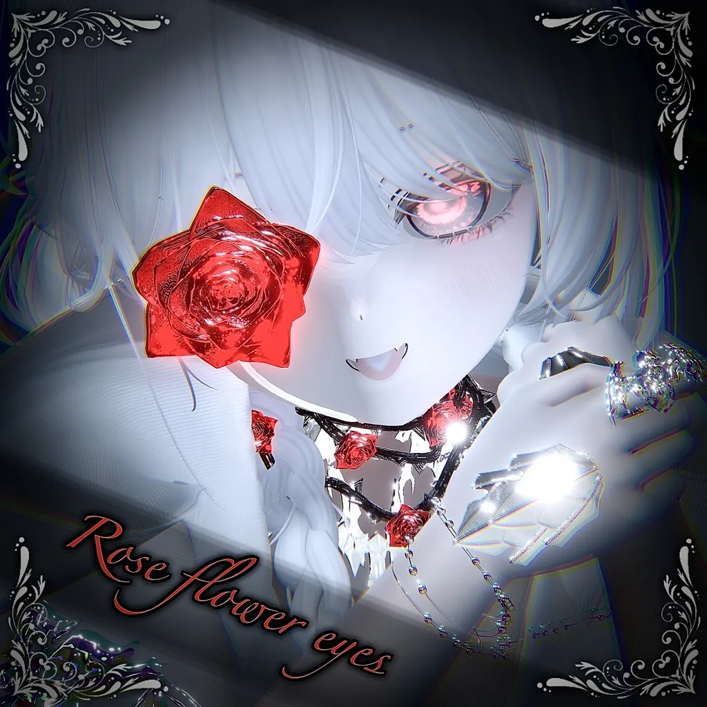 Rose flower eyes＆choker | MochiRabbit