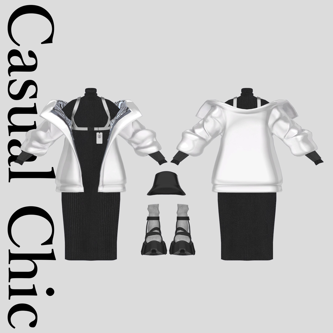 4アバター対応+素体つき「Casual Chic」【Artemis/Lapwing/森羅/桔梗/ビナア対応】