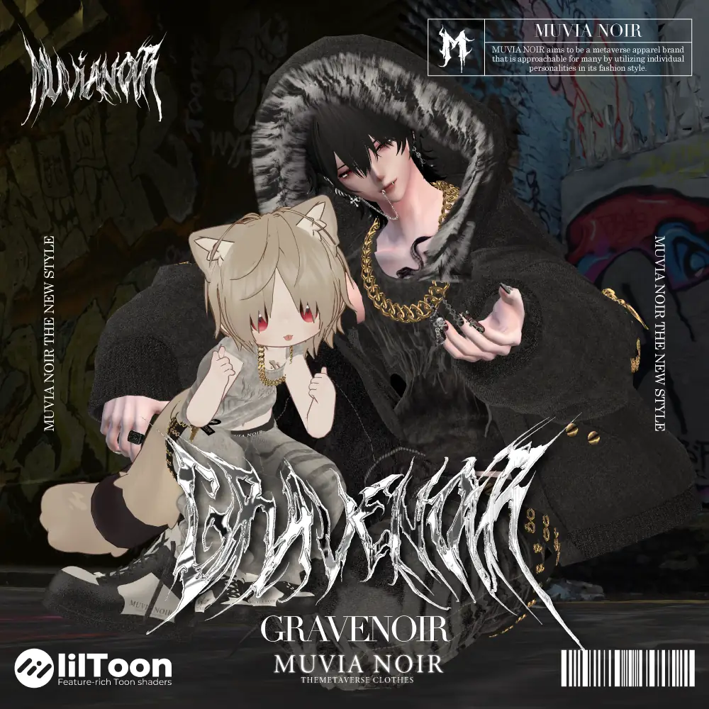 【10アバター対応VRC想定衣装】GRAVENOIR | MUVIA NOIR