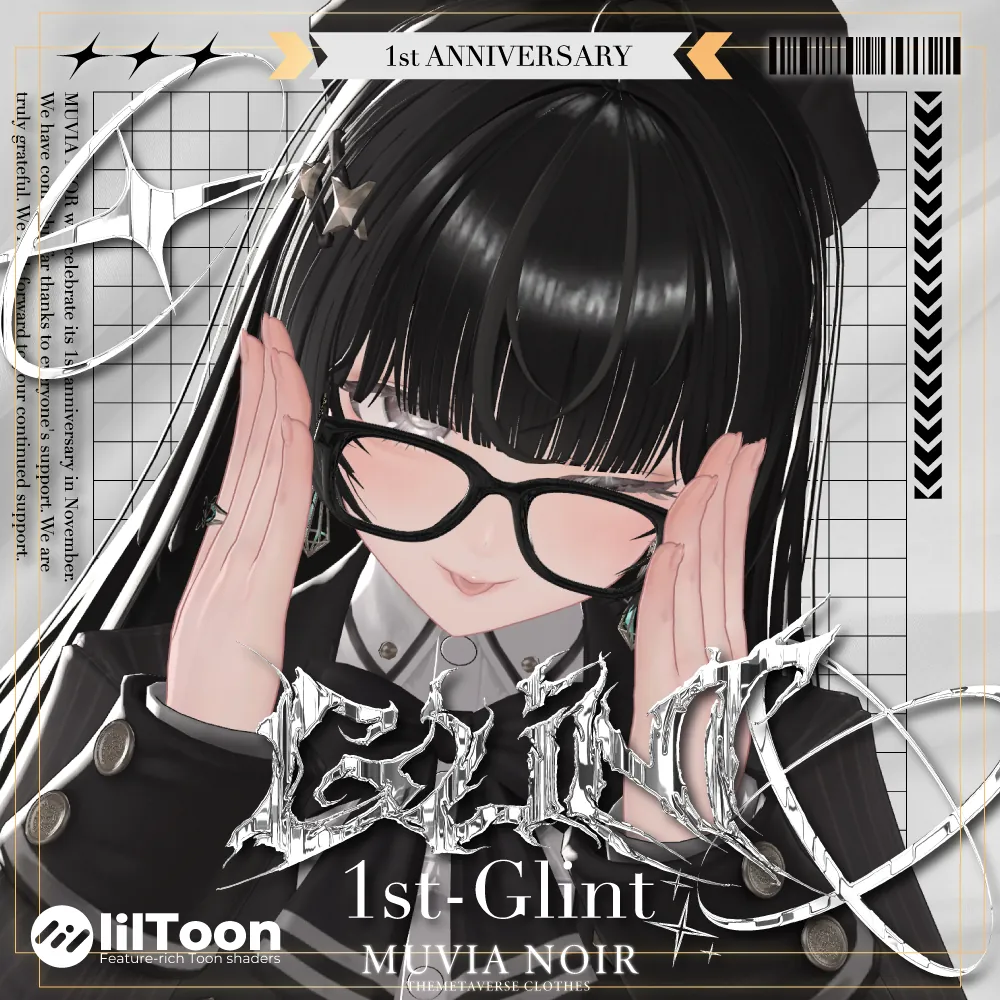 1st-Glint -黒縁メガネ- | MUVIA NOIR