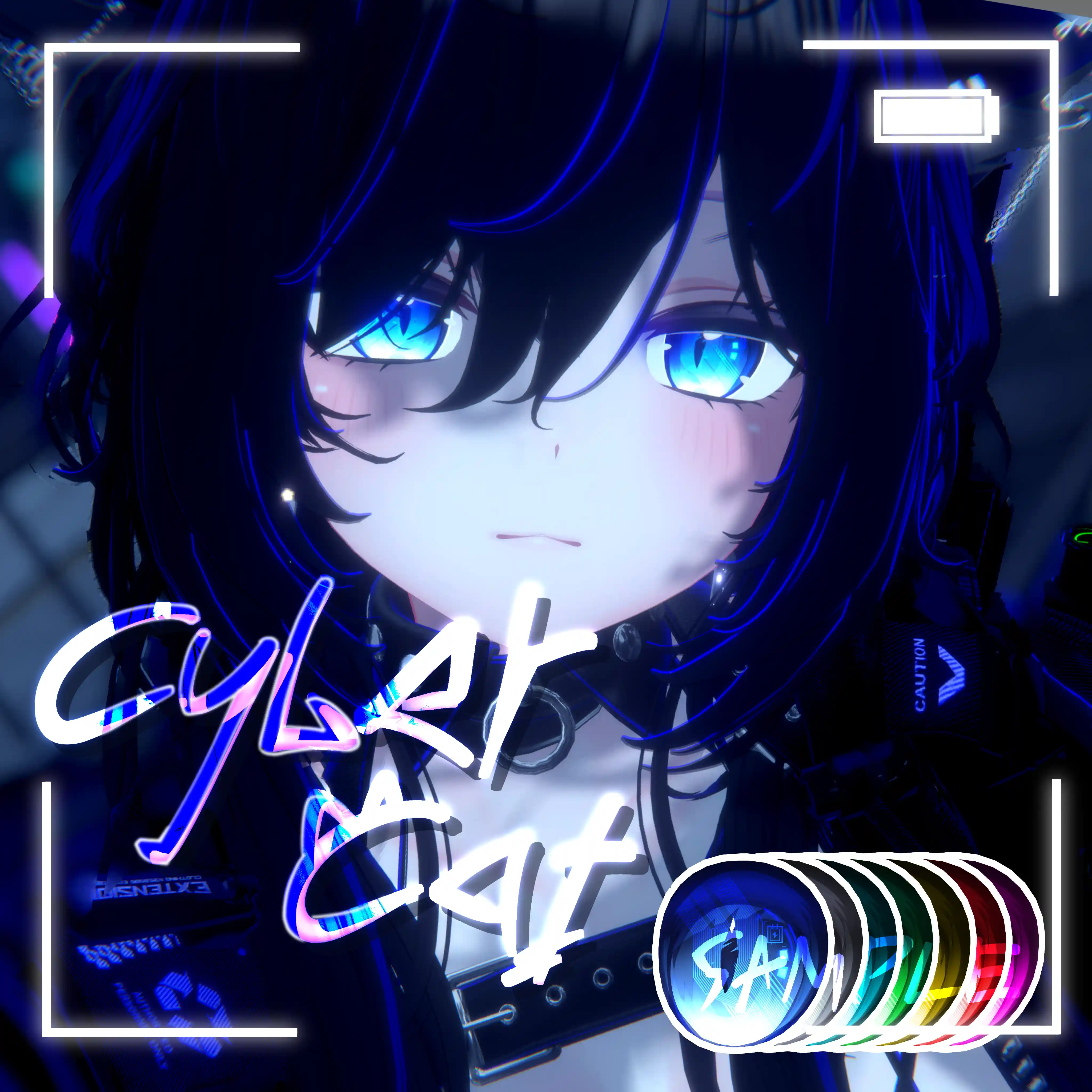 【26アバター対応】cyber cat eye texture | 9zn_Cyber Studio