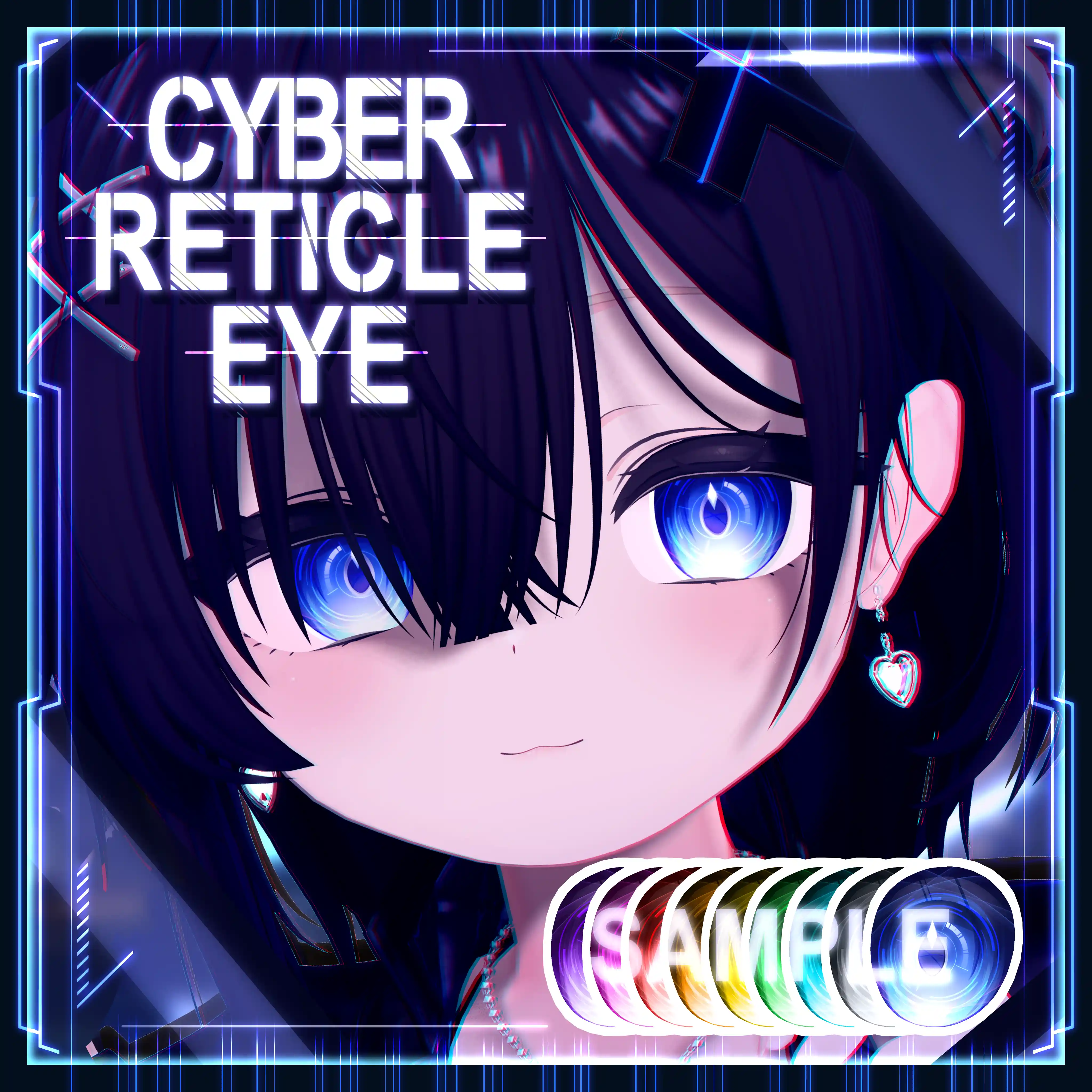 【26アバター対応】Cyber Reticle Eye texture | 9zn_Cyber Studio