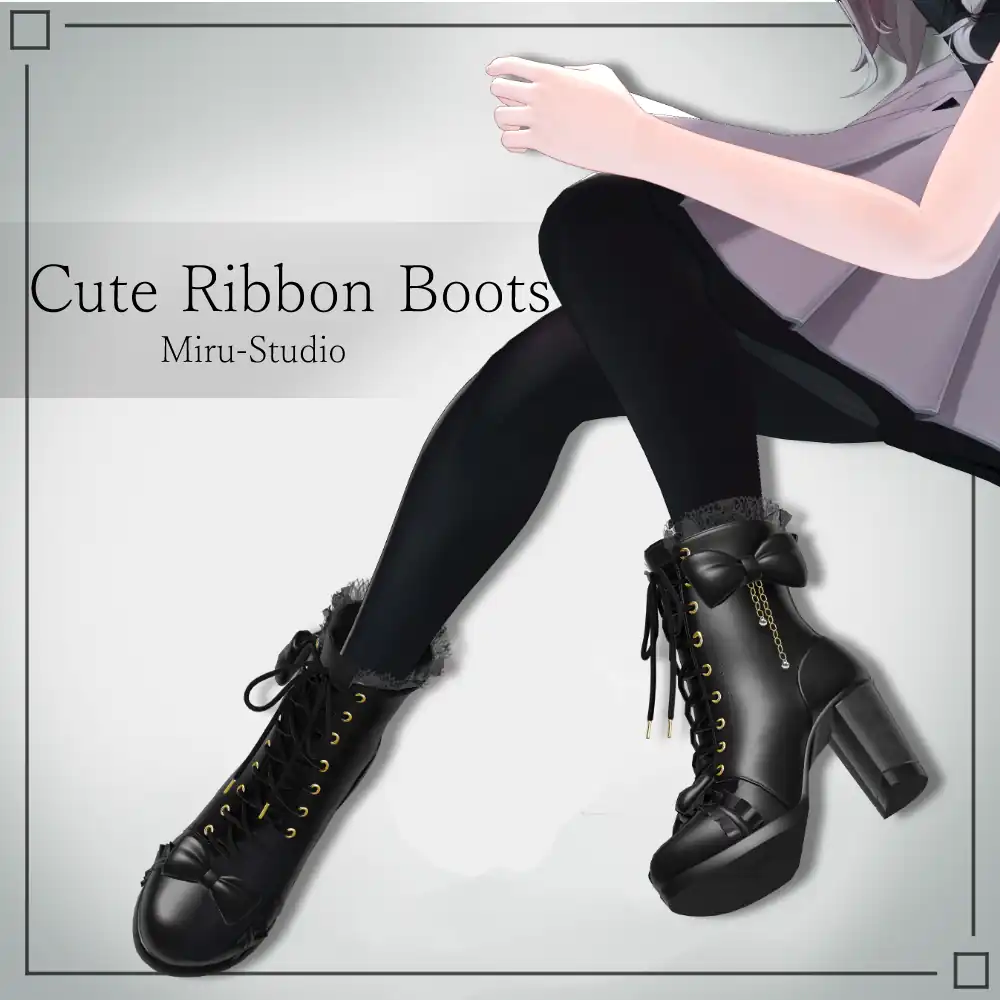 Cute Ribbon Boots