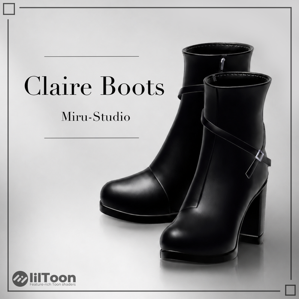 【10アバター対応】Claire Boots【VRC衣装】