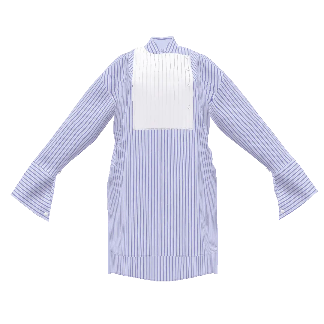 TAG TACK PLEATS SHIRT