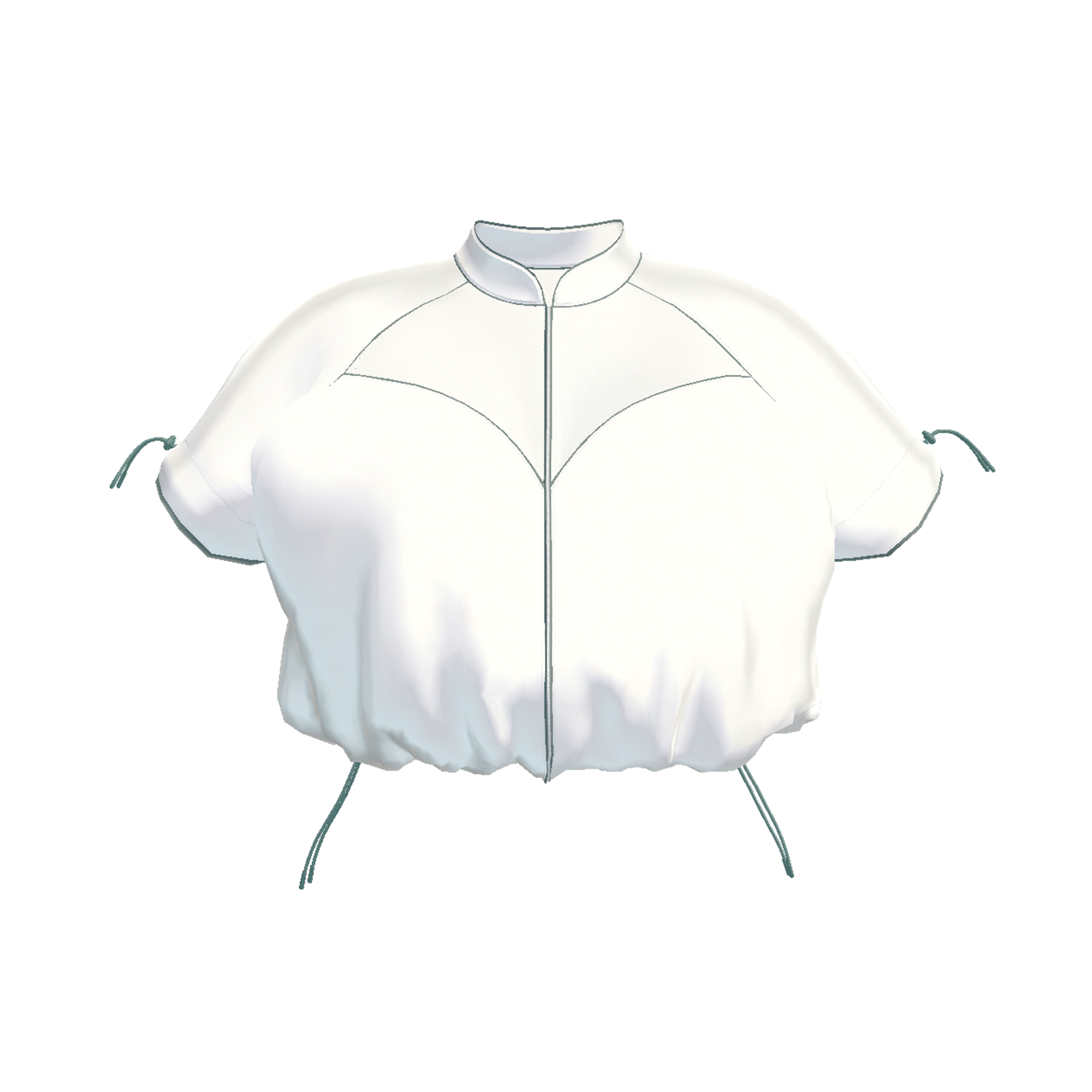 TAG NO-SLEEVE CROPPED TOPS