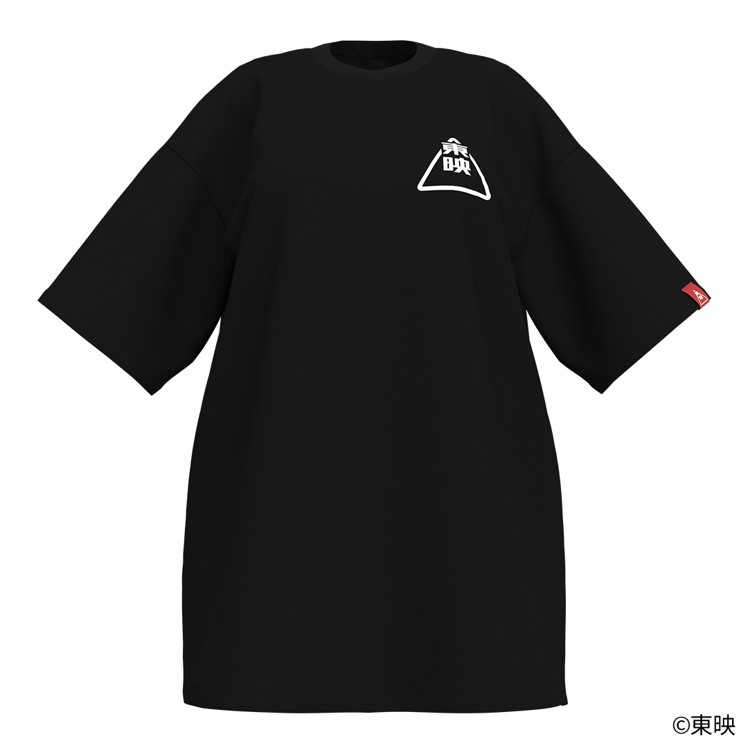 東映荒波計画 T-shirt sankaku / black