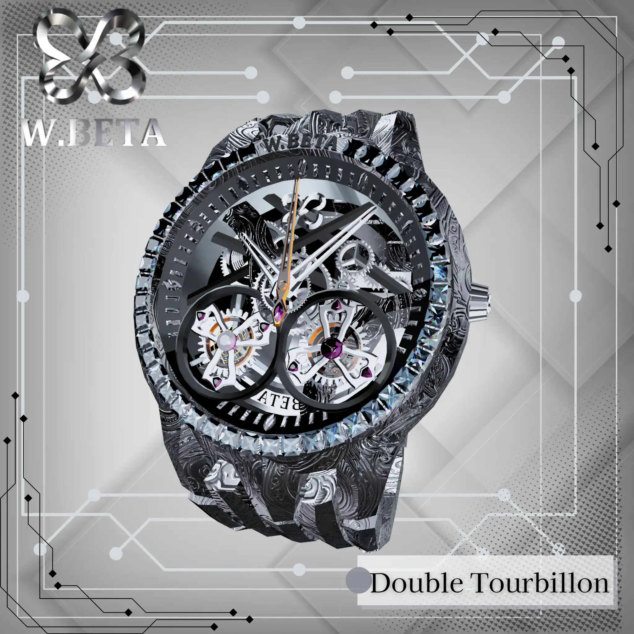 【VRC想定 リアルタイム同期】Double Tourbillon | -W.BETA-