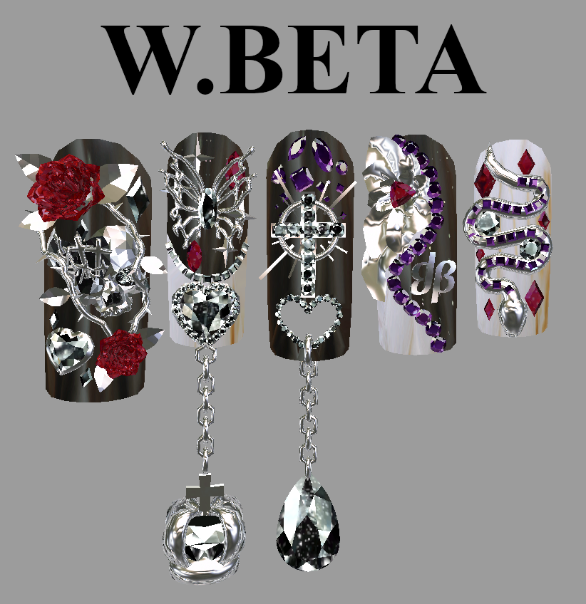 【10アバター対応】Stanning nail | -W.BETA-