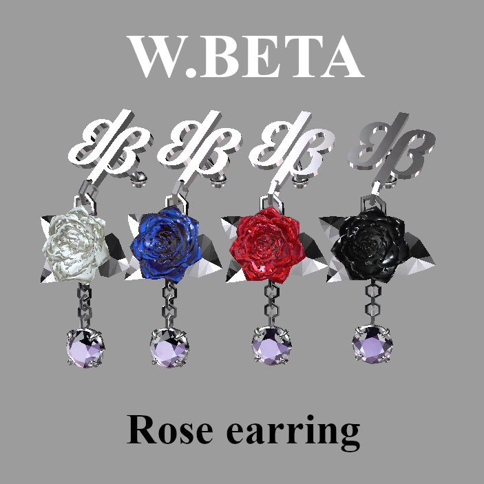 【VRC想定】Rose earring | -W.BETA-