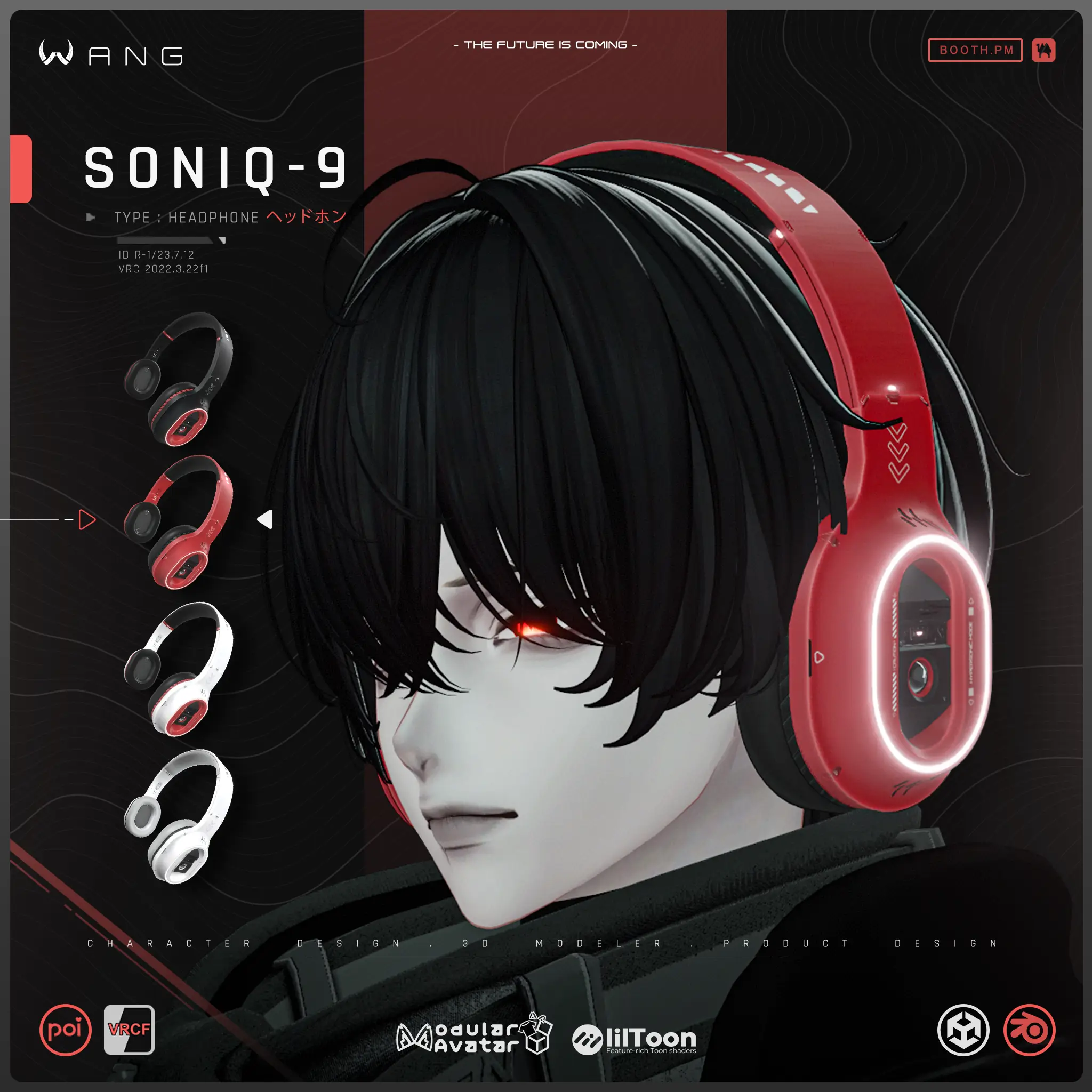 SONIQ-9 | ヘッドホン - Headphone【WANG】 | Wang_VRC