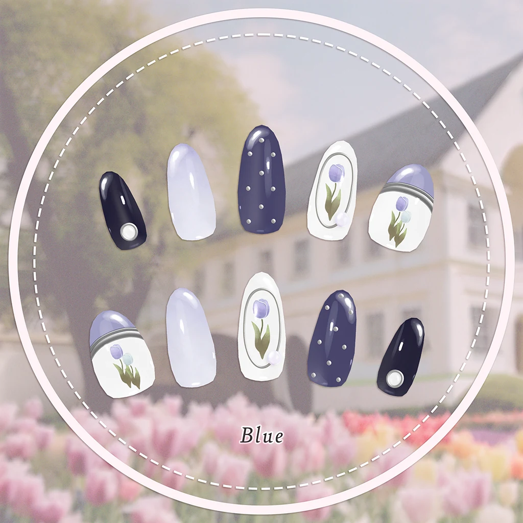 【MDollnail対応】TulipNail【100アバター以上対応】 #あんらぼぶい