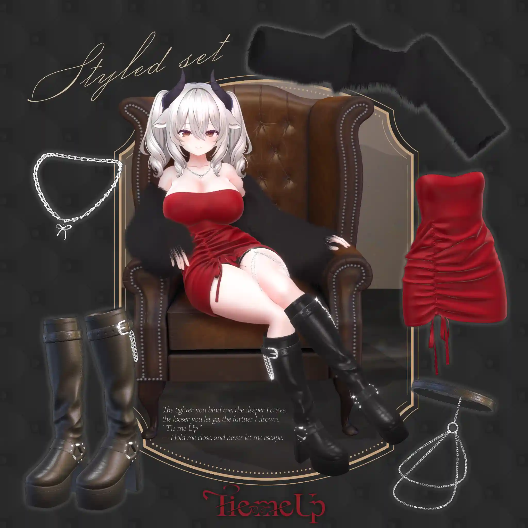 Tie me Up【18アバター対応】3D衣装 - VAlice -