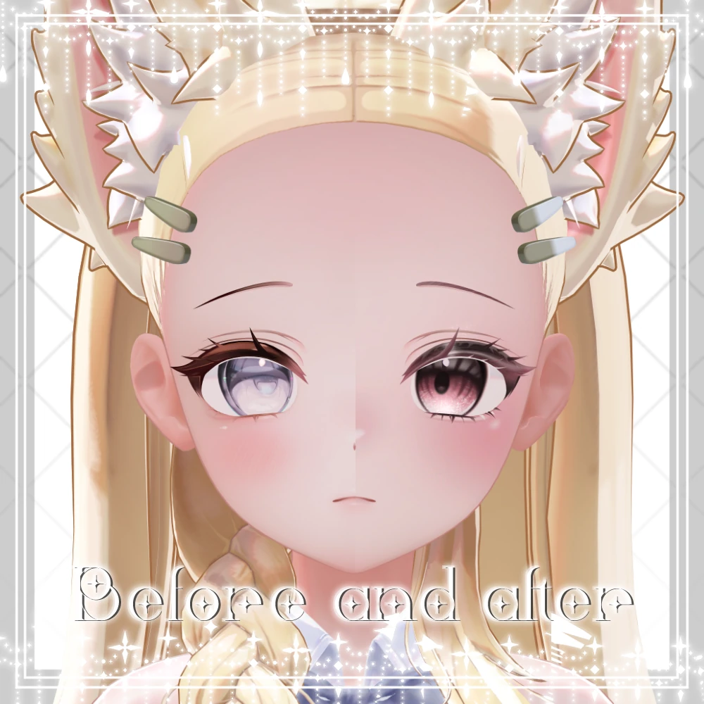 [Mayo/まよ対応] Ametty Make&EyeTexture Blendshape #Aspartame_VRC