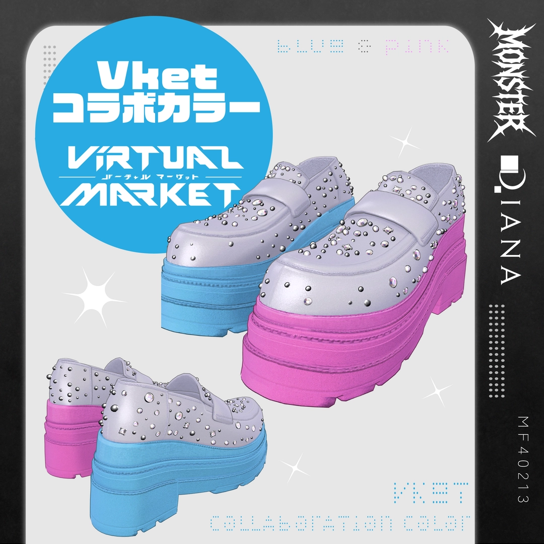 チャンキービジューローファー-CHUNKY BIJOU LOAFERS【18アバター対応】