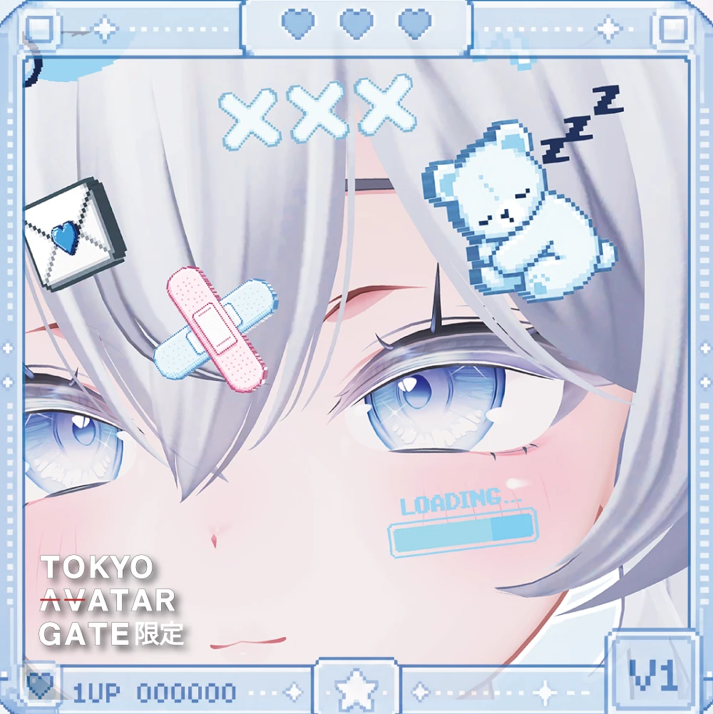 【ボイス連動】Pixel Hairpin Set ~話すと光るギミック付き~ | Fourier Accessory
