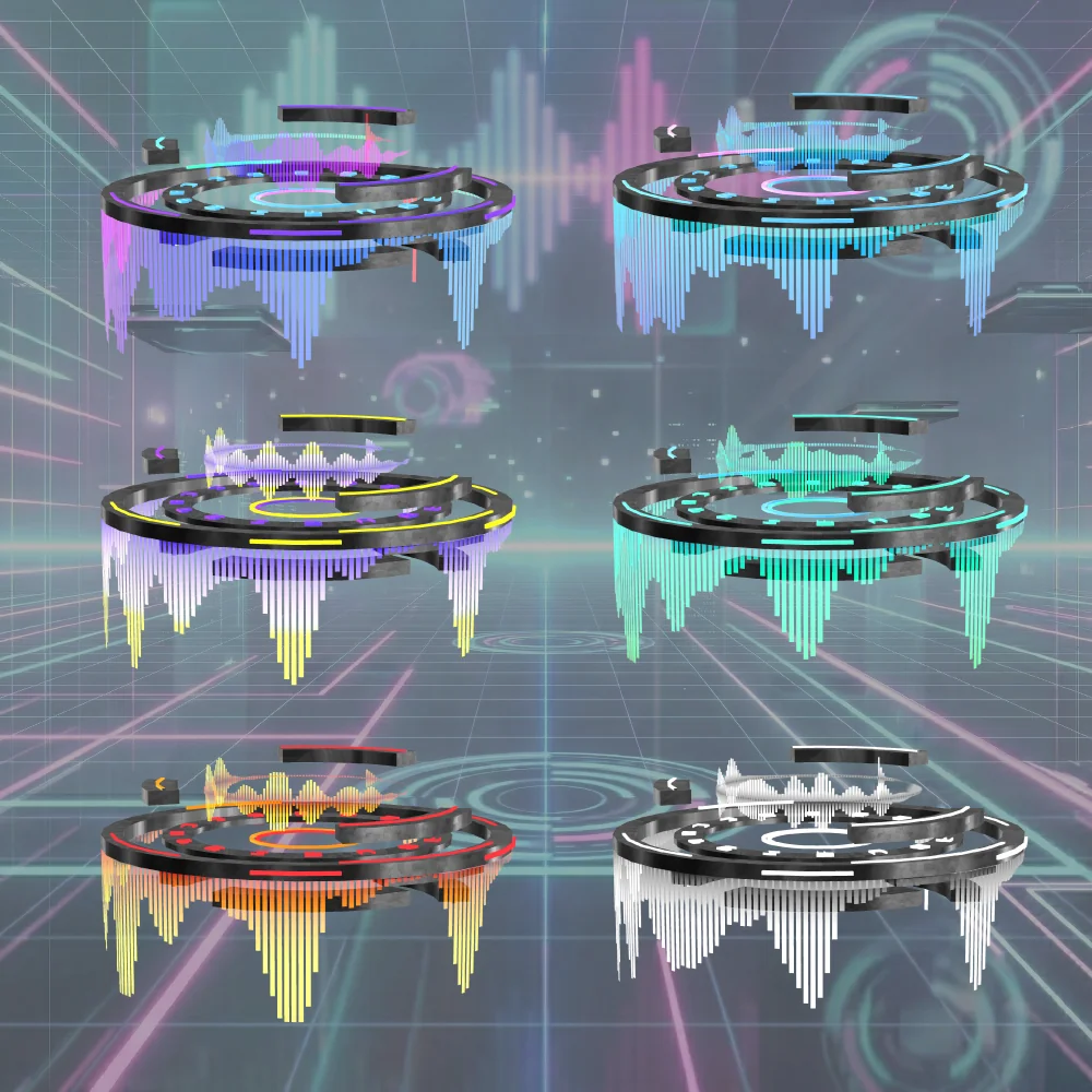 AudioLink Cyber Halo【VRC】 | Fourier Accessory