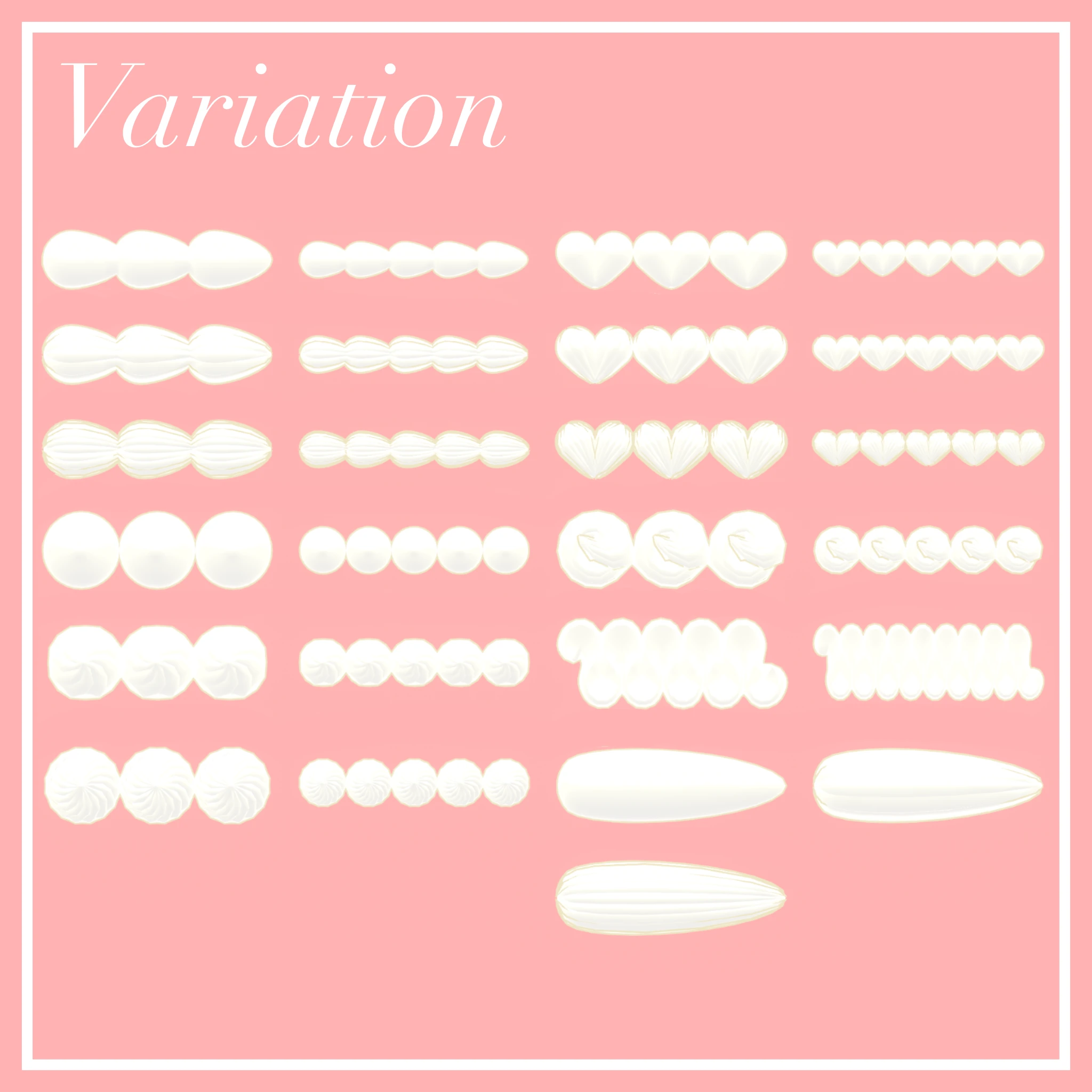 ホイップヘアピン(25種類！)【VRChat想定】