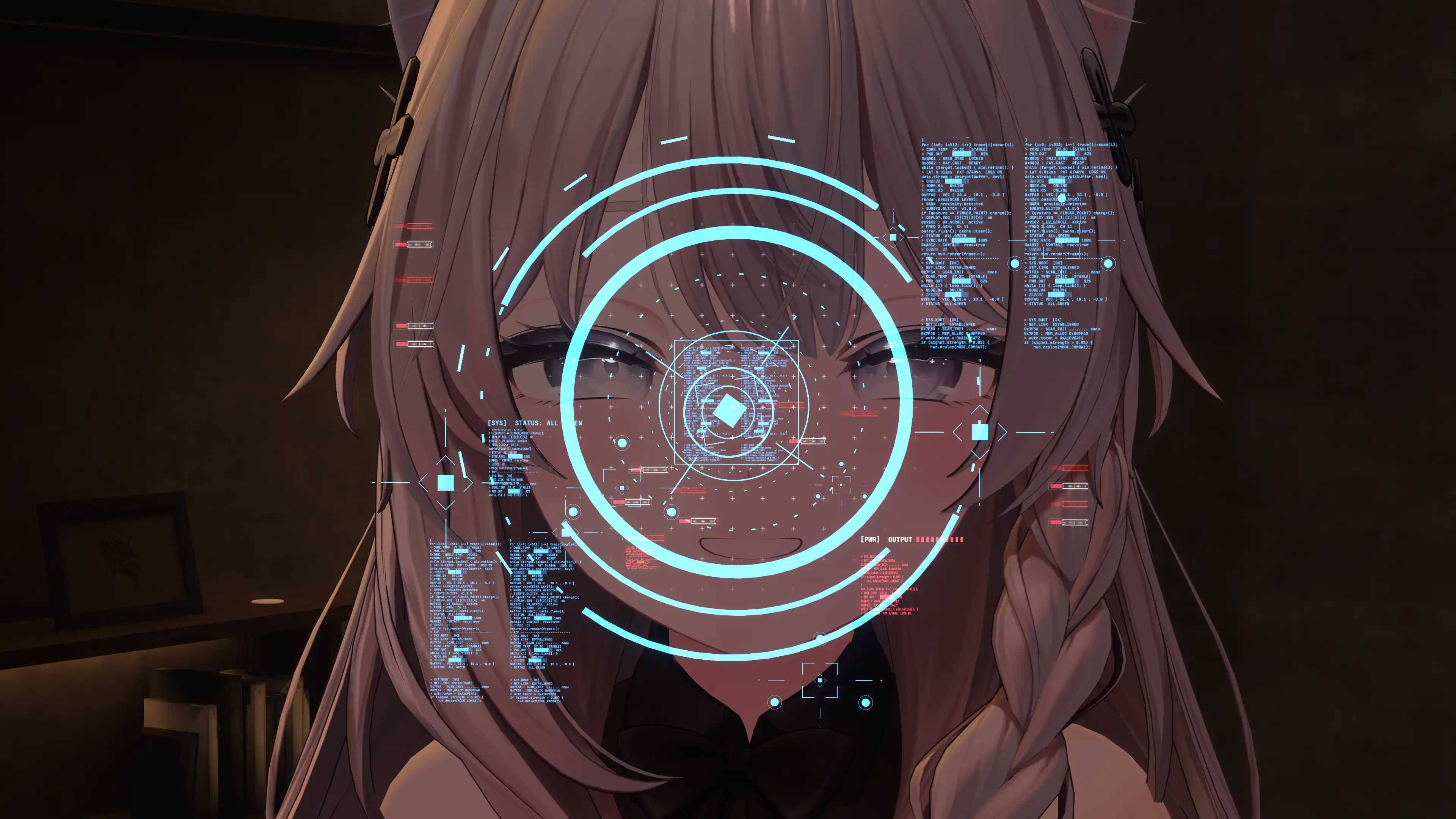 VERDICT-Σ - 識別型SF-動くHUDギミック【Modular Avatar/PC】