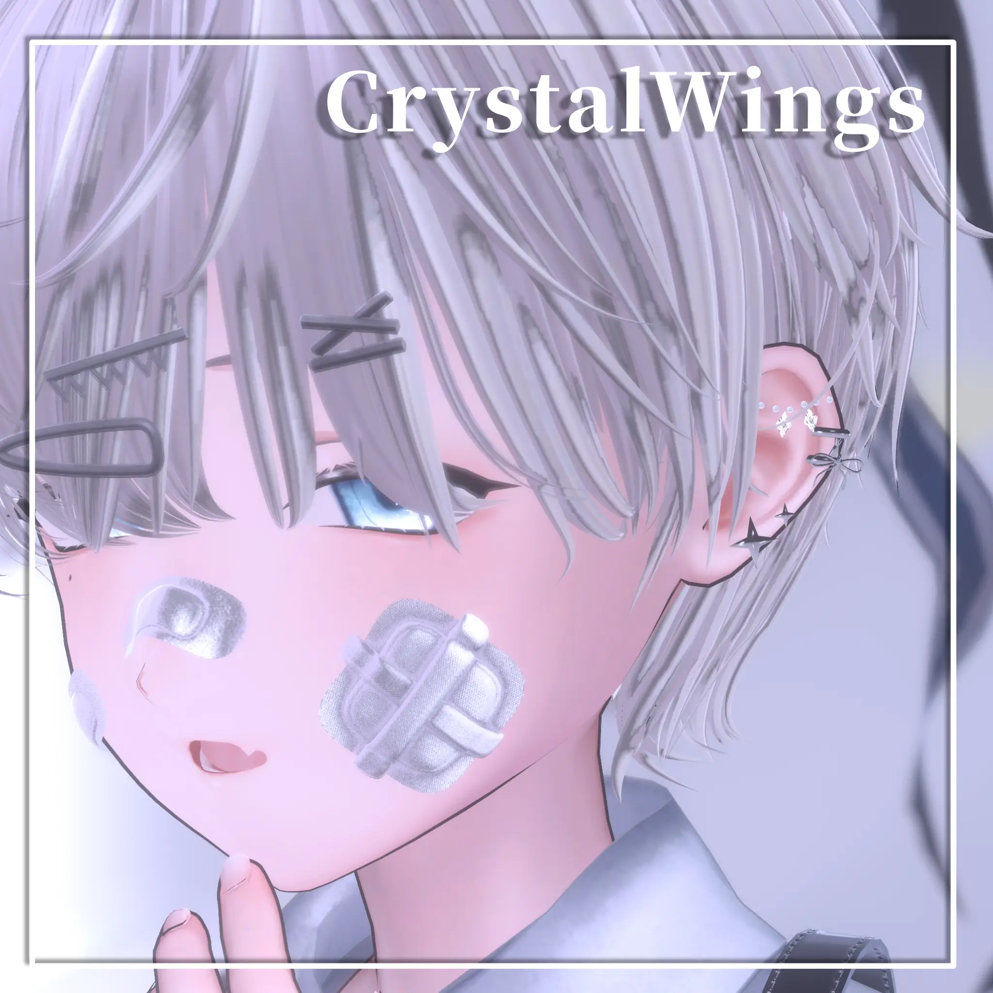 【CrystalWings】12アバター位置調整済　VRCアクセサリー | JewelryBLUE