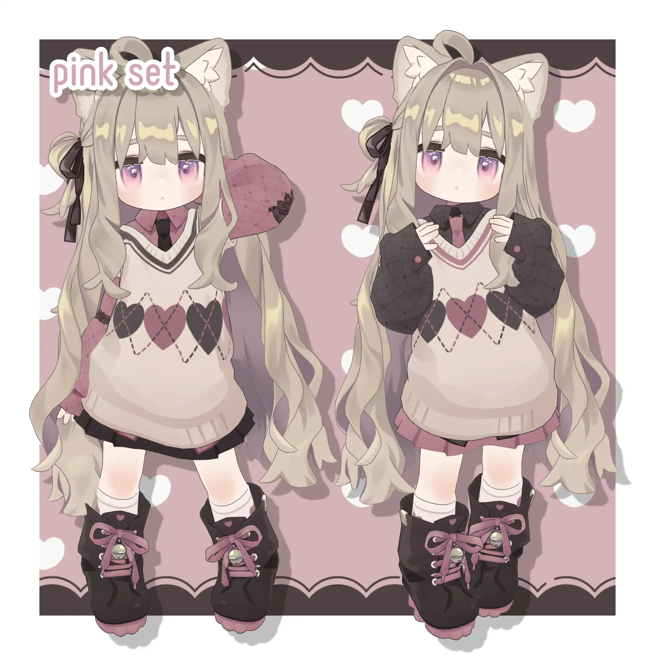 地雷系風デフォルト衣装テクスチャ - Zirai Outfit Texture -