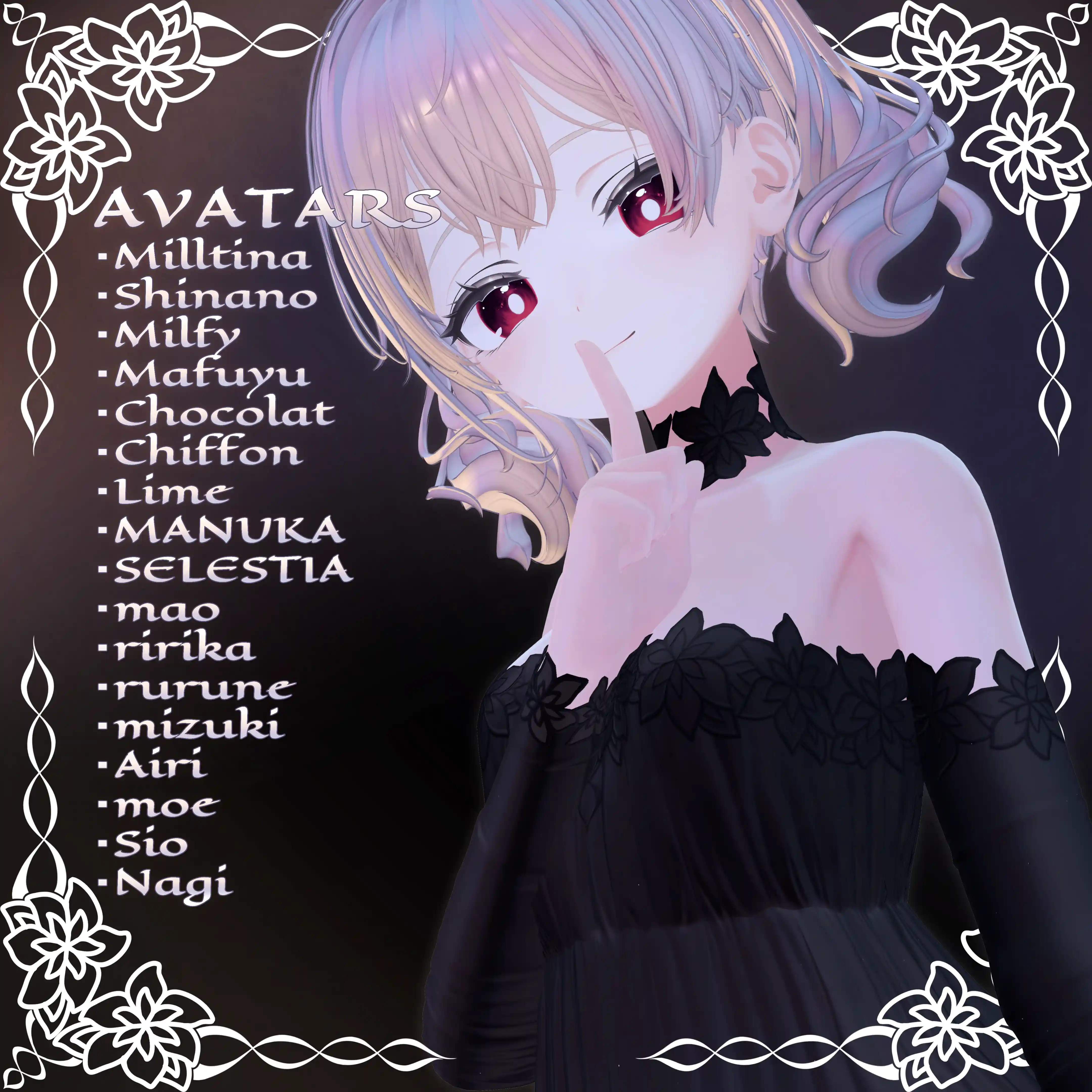【17-Avatars】Sleep Lily Dress‐ぽやしみリリィワンピース【しなのショコラミルティナミルフィ真央対応】 | makurastudy