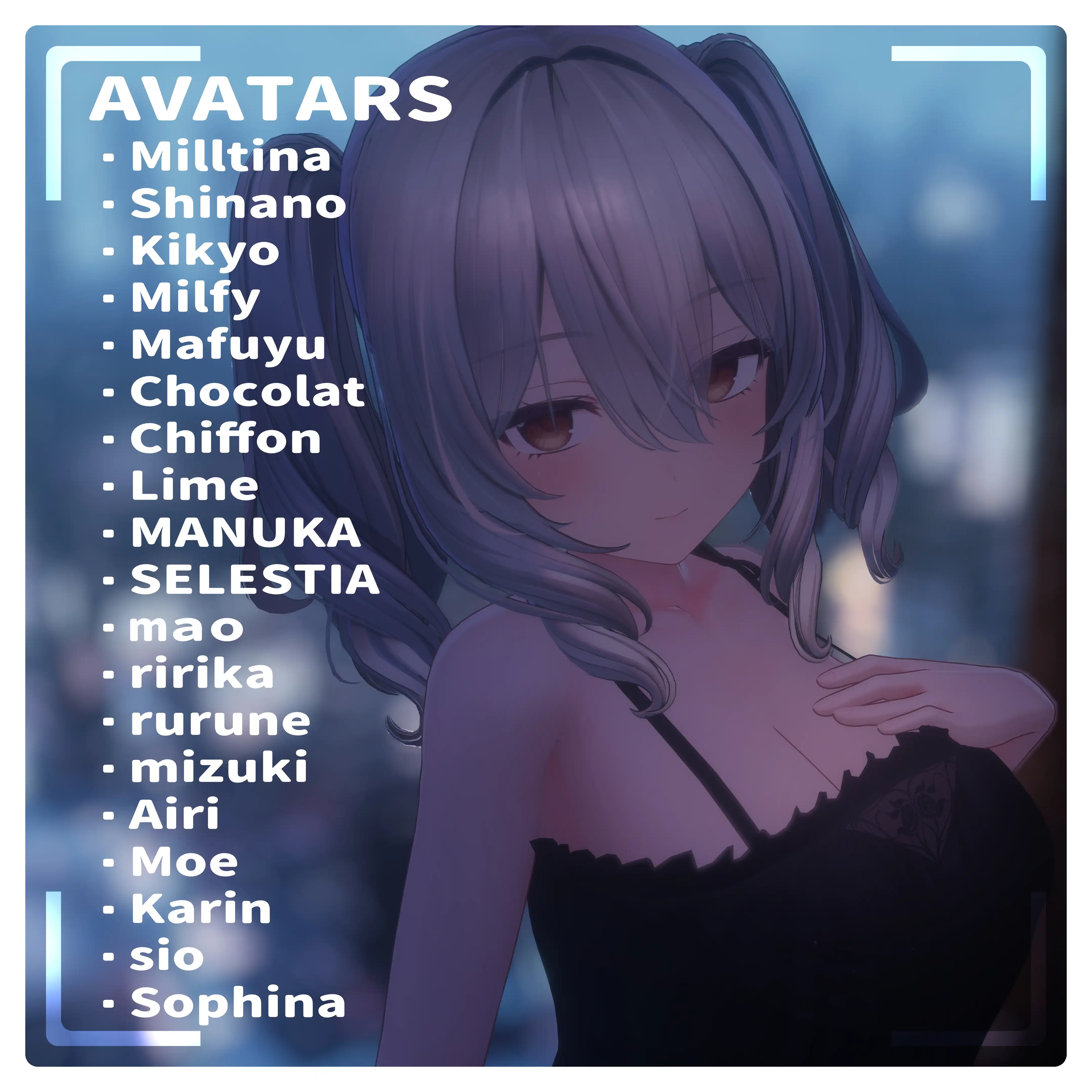 【20-Avatars】Sleep Camisole Dress‐ぽやしみキャミワンピース【しなのショコラミルティナミルフィエク真央対応】 | makurastudy