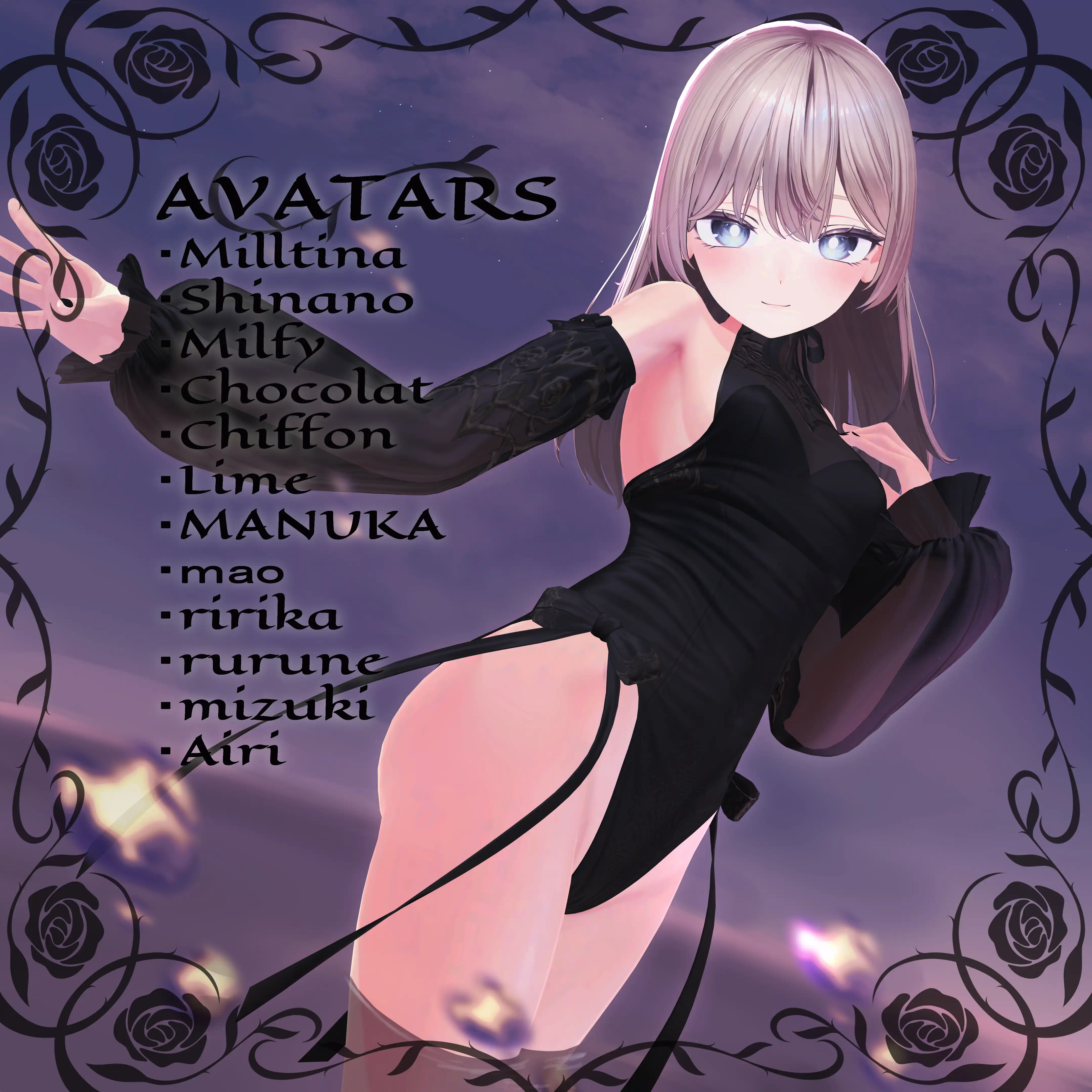 【13-Avatars】Ohanyo Noire Sirenes-おはにょノワールセイレンス【しなのショコラミルティナミルフィエク真央対応】 | makurastudy