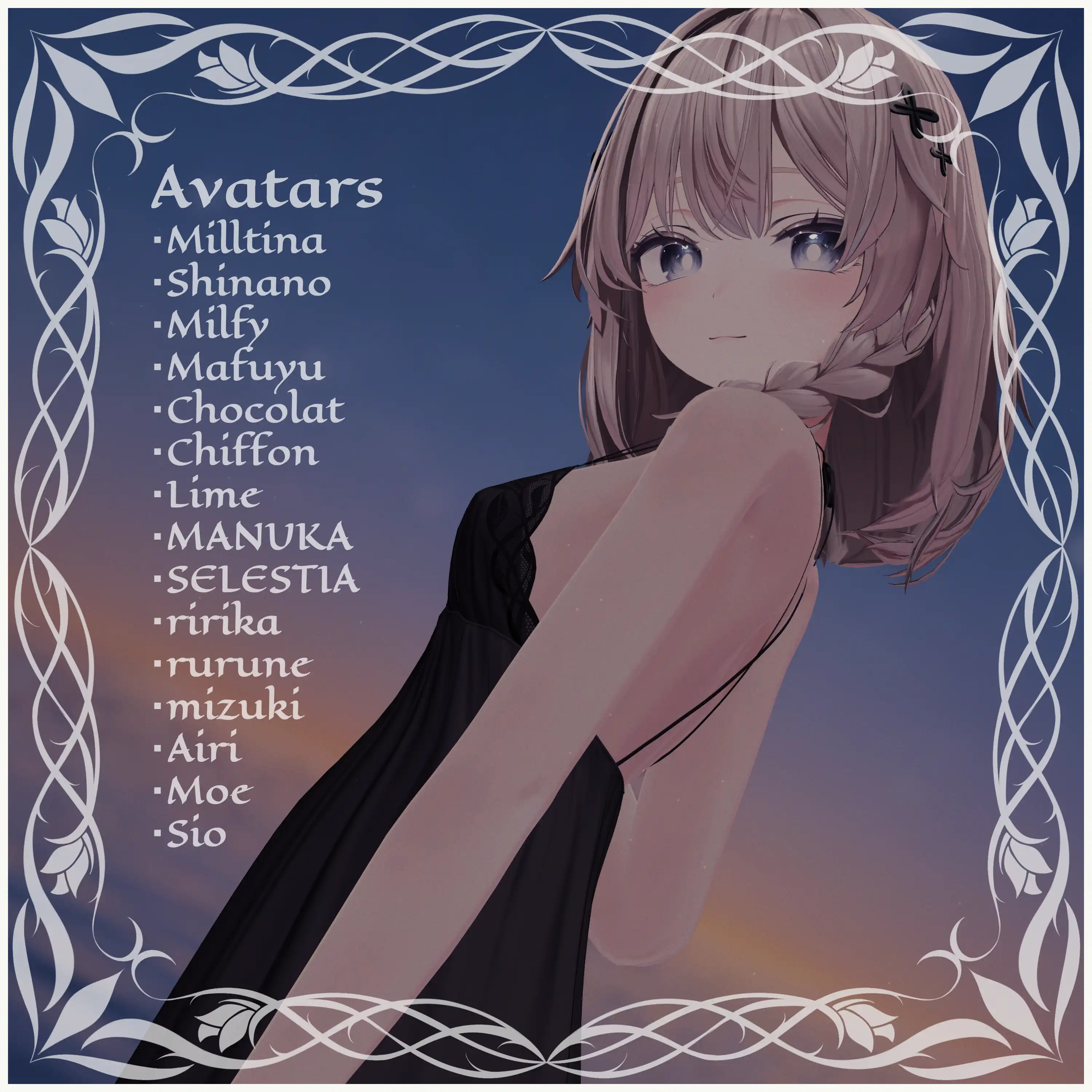 【15-Avatars】OhanyoDress-おはにょキャミワンピース【しなのショコラミルティナミルフィエク対応】 | makurastudy