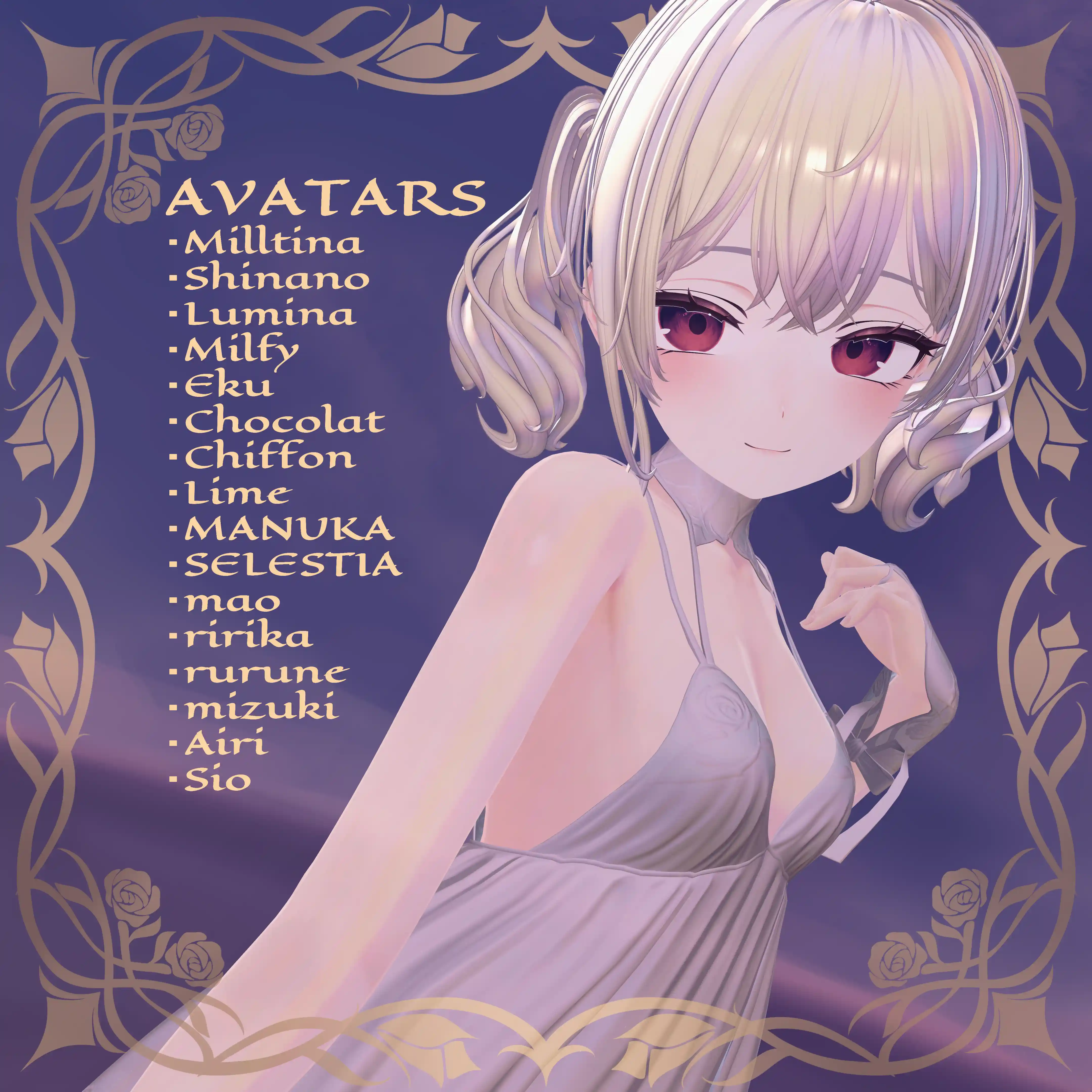 【16-Avatars】Ohanyo Noire Lingerie-おはにょノワールランジェリー【しなのショコラミルティナエクルミナ対応】 | makurastudy