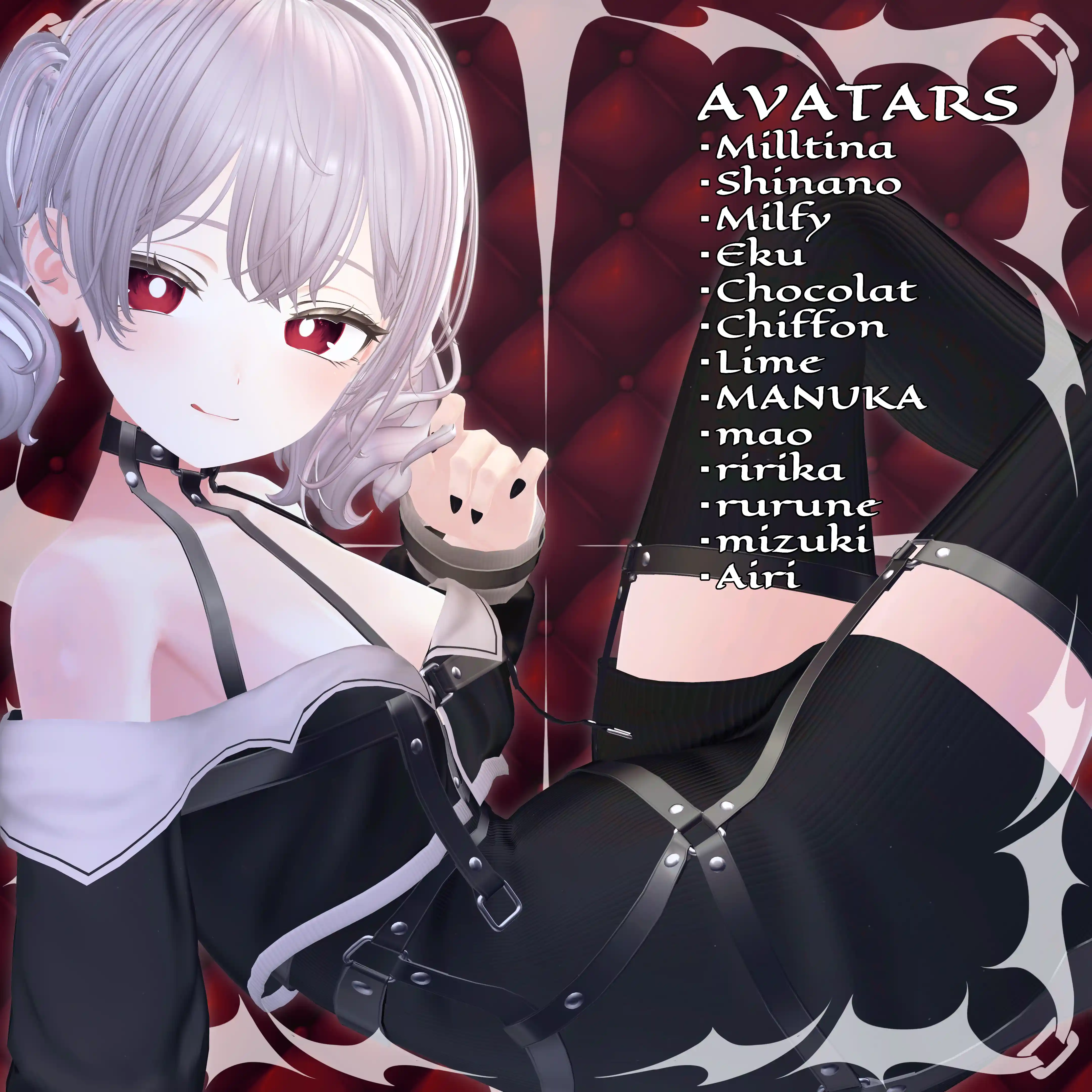 【13-Avatars】ガーターリリス‐Garter Lilith【しなのショコラミルティナミルフィエク真央対応】| makurastudy