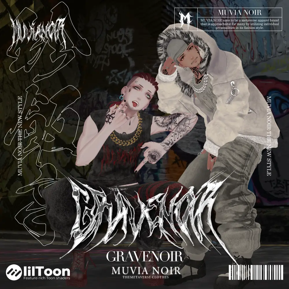 【10アバター対応VRC想定衣装】GRAVENOIR | MUVIA NOIR