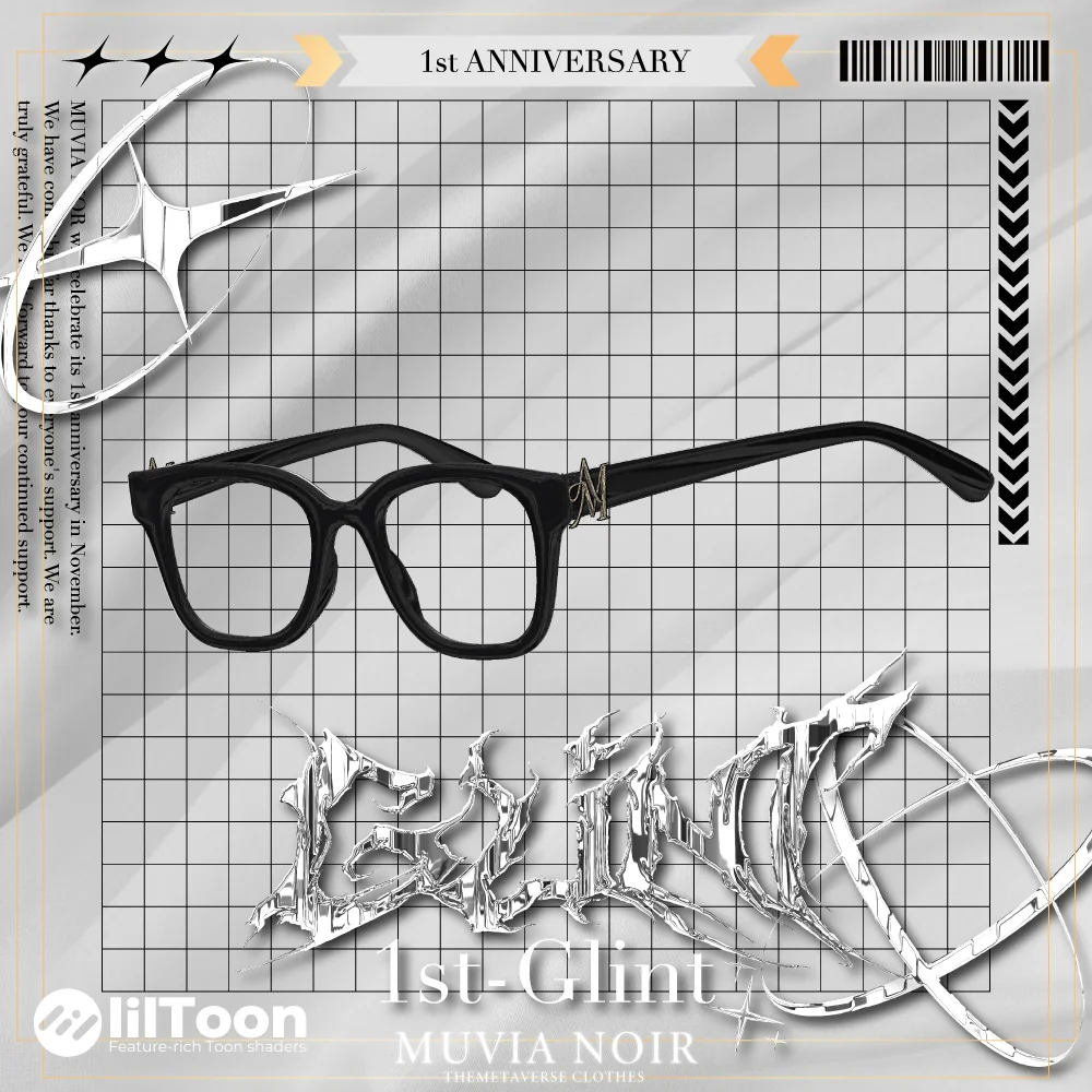 1st-Glint -黒縁メガネ- | MUVIA NOIR
