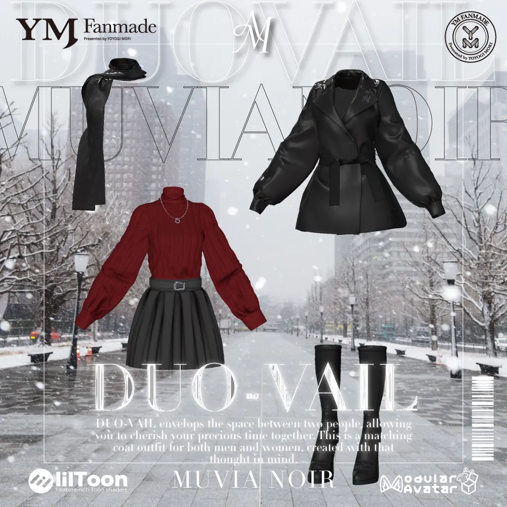 【YMファンメイド】【19アバター対応】DUO-VAIL | MUVIA NOIR