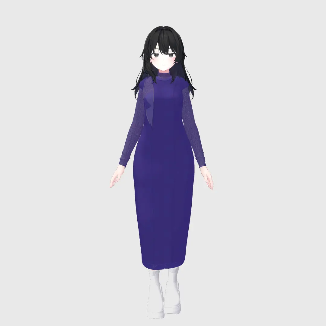 TAG LAYERED SLIT DRESS