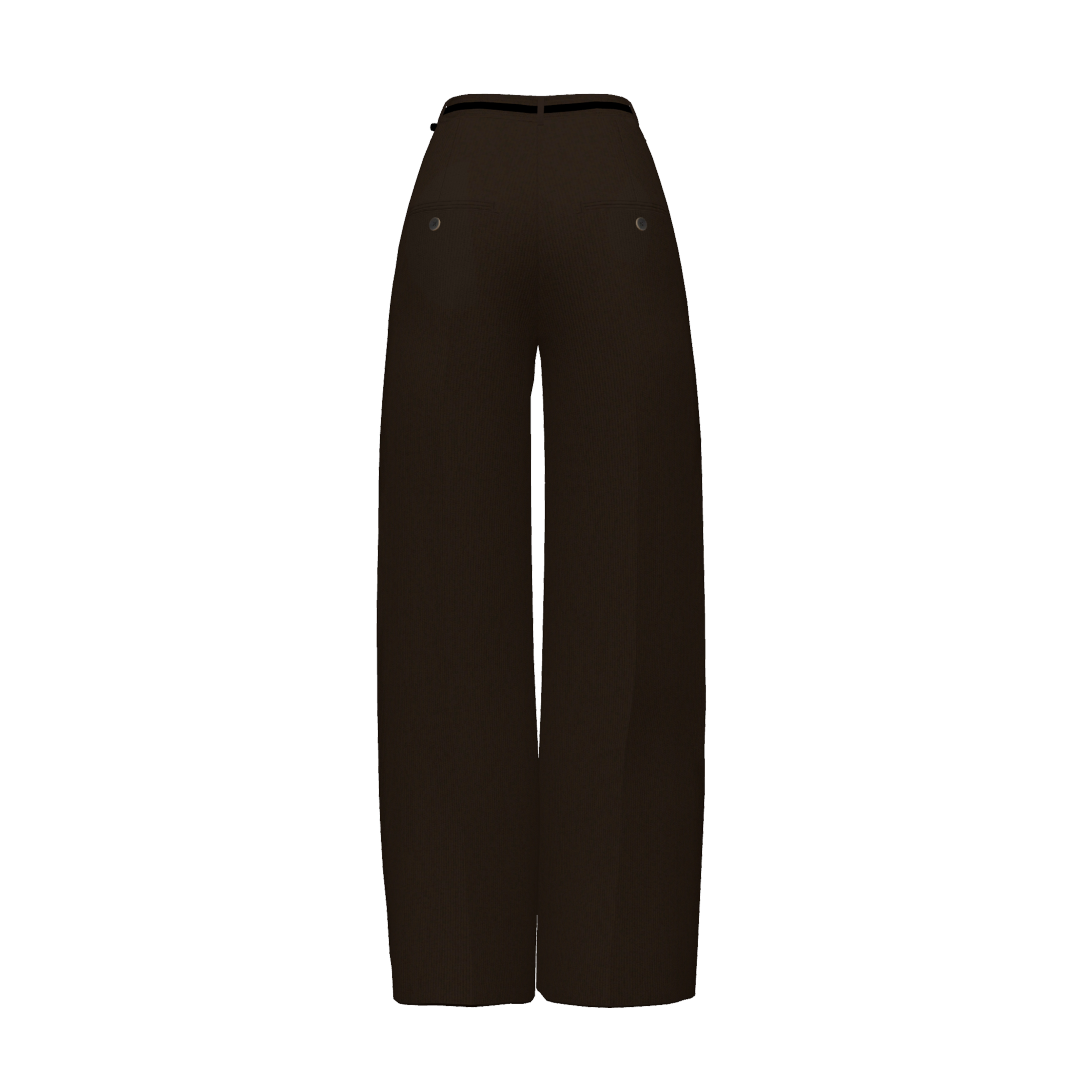 TAG WIDE TROUSERS