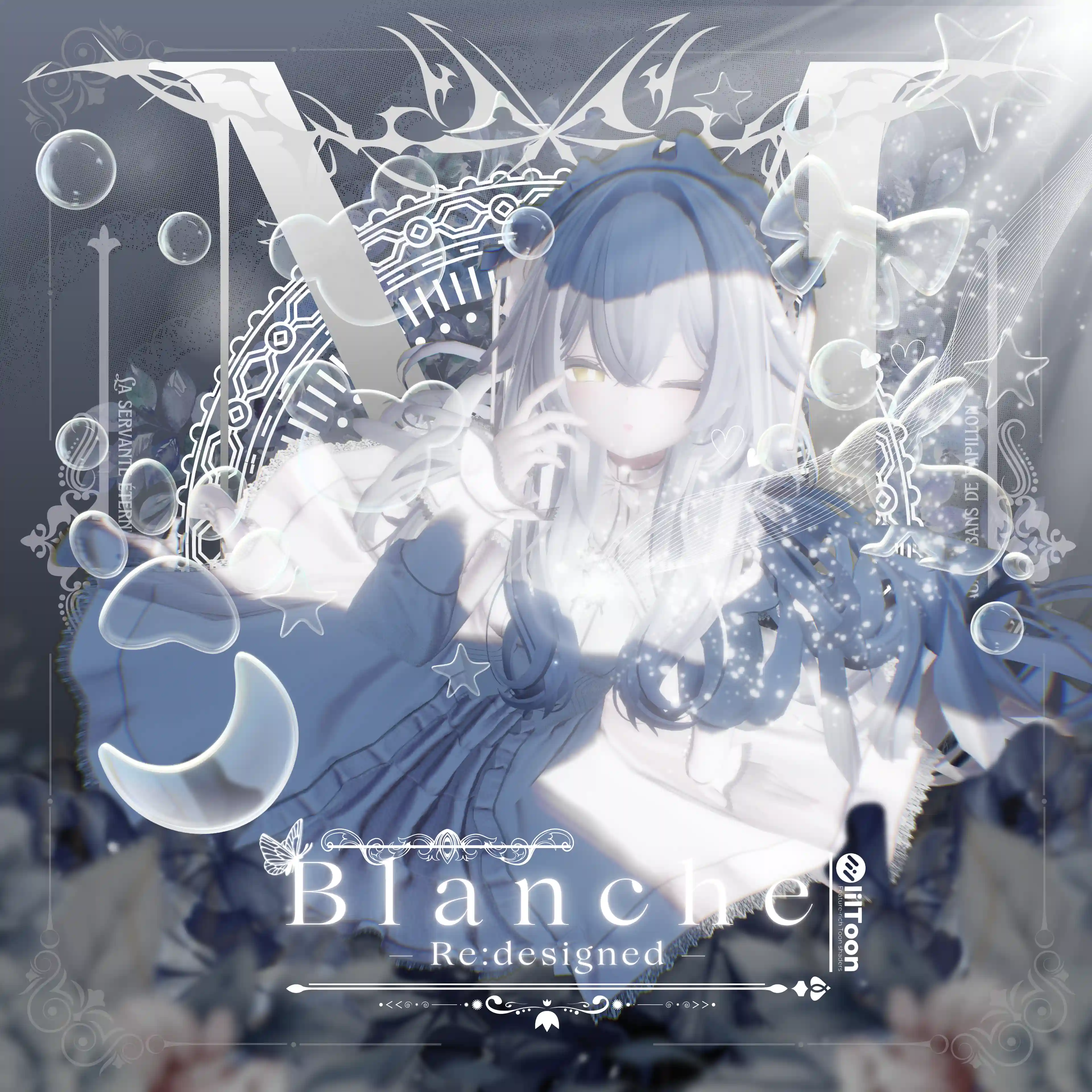 【８アバター対応】Blanche ブランシュ Re:designed【VRChat向け/衣装/3Dモデル】 | VIVEL.