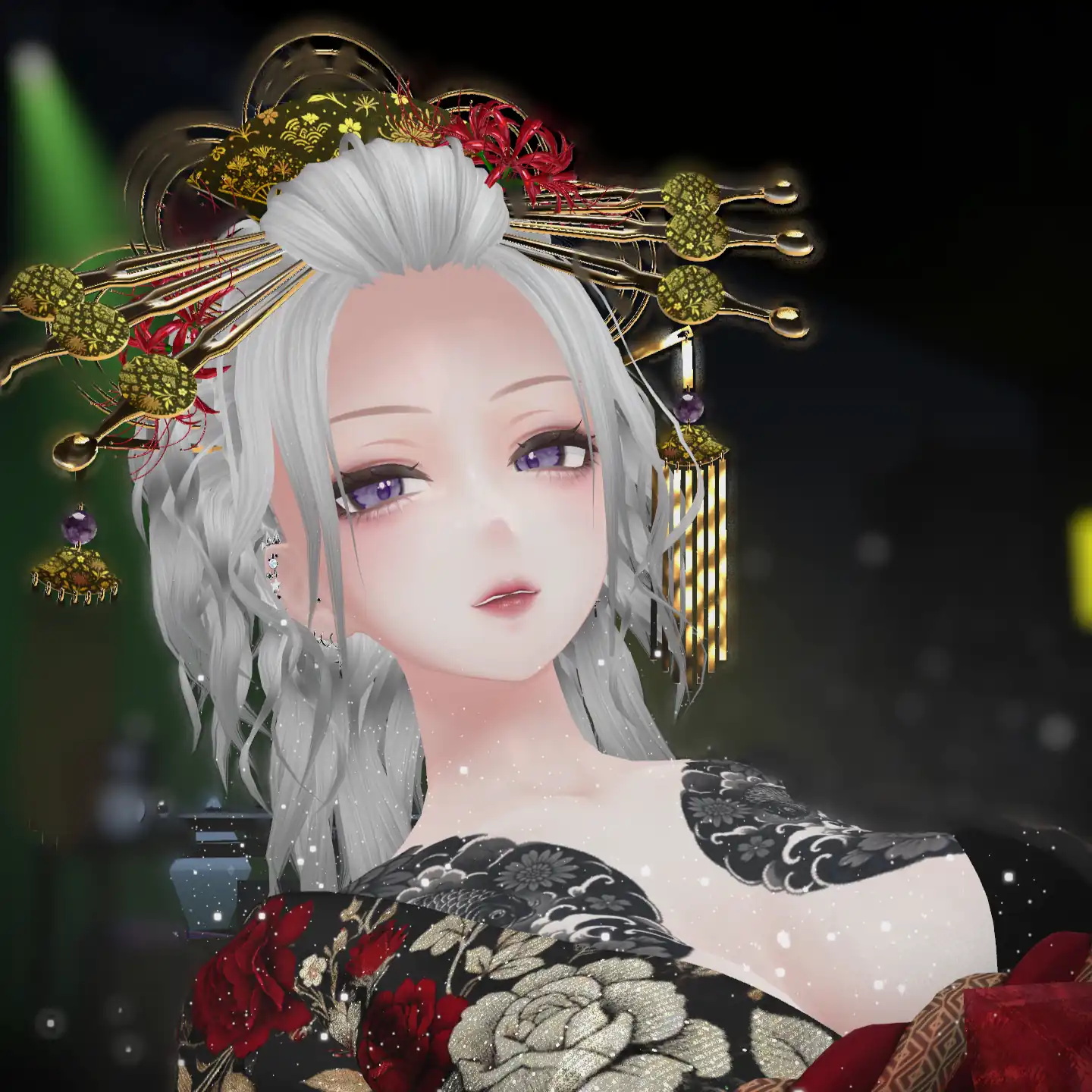【3Dヘアモデル＋髪飾り】KAGUYA -輝夜- 9アバター対応 | -W.BETA-