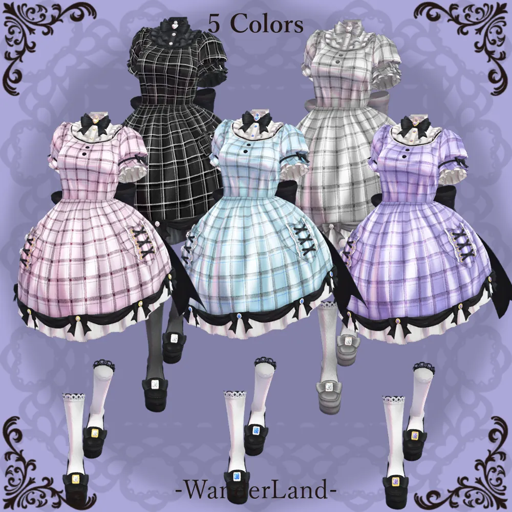 [9アバター対応] Flodahlia [VRChat想定衣装] | WanderLand