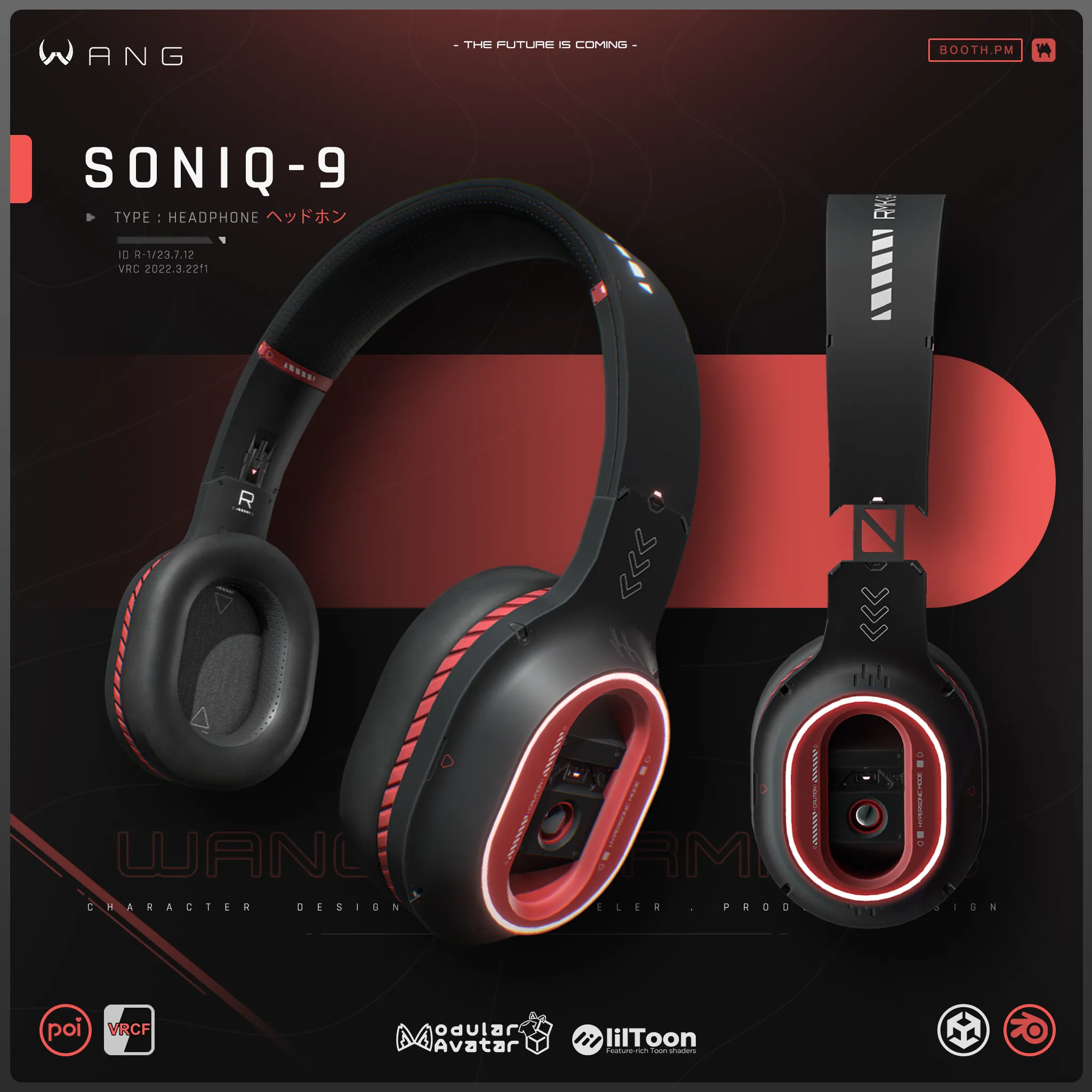 SONIQ-9 ｜ ヘッドホン - Headphone【WANG】 | Wang_VRC