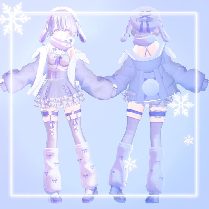 【11アバター対応】melting snow rabbit【めるらび】 | ゆめうつつクローゼット